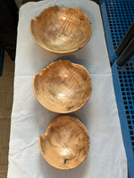 52  Big Leaf Maple Live Edge Bowls