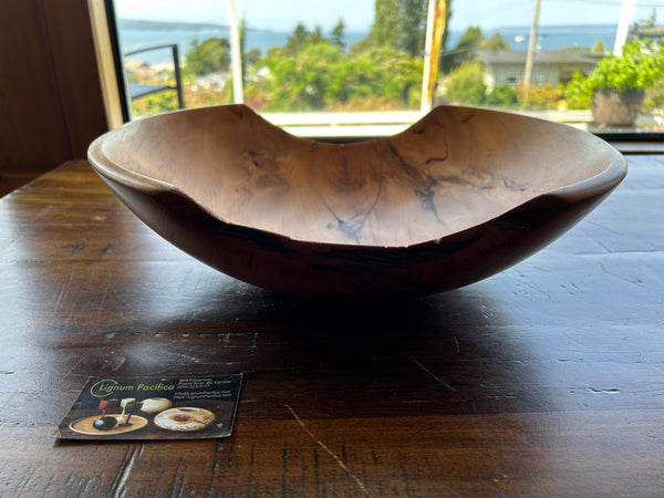 67  Large Yew Wood Bowl