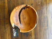 64  Small Yew Wood Live Edge Bowl