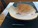 86  Large Spalted Live Edge Maple Bowl