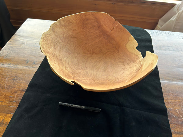 94  Live Edge Red Cedar Burl Bowl, Large