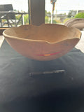 96  Big Leaf Maple Scalloped Bowl, Large