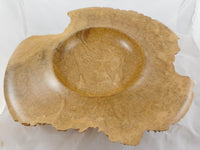 034 Yellow Box Burl Bowl