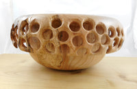 035 Maple Wood Pierced Vessel