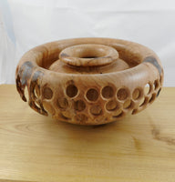 035 Maple Wood Pierced Vessel