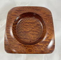 47 Red Zebrawood Square Bowl